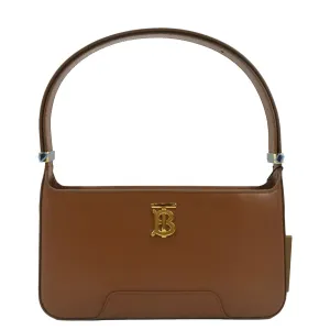 BURBERRY Medium TB Leather Shoulder Bag Tan