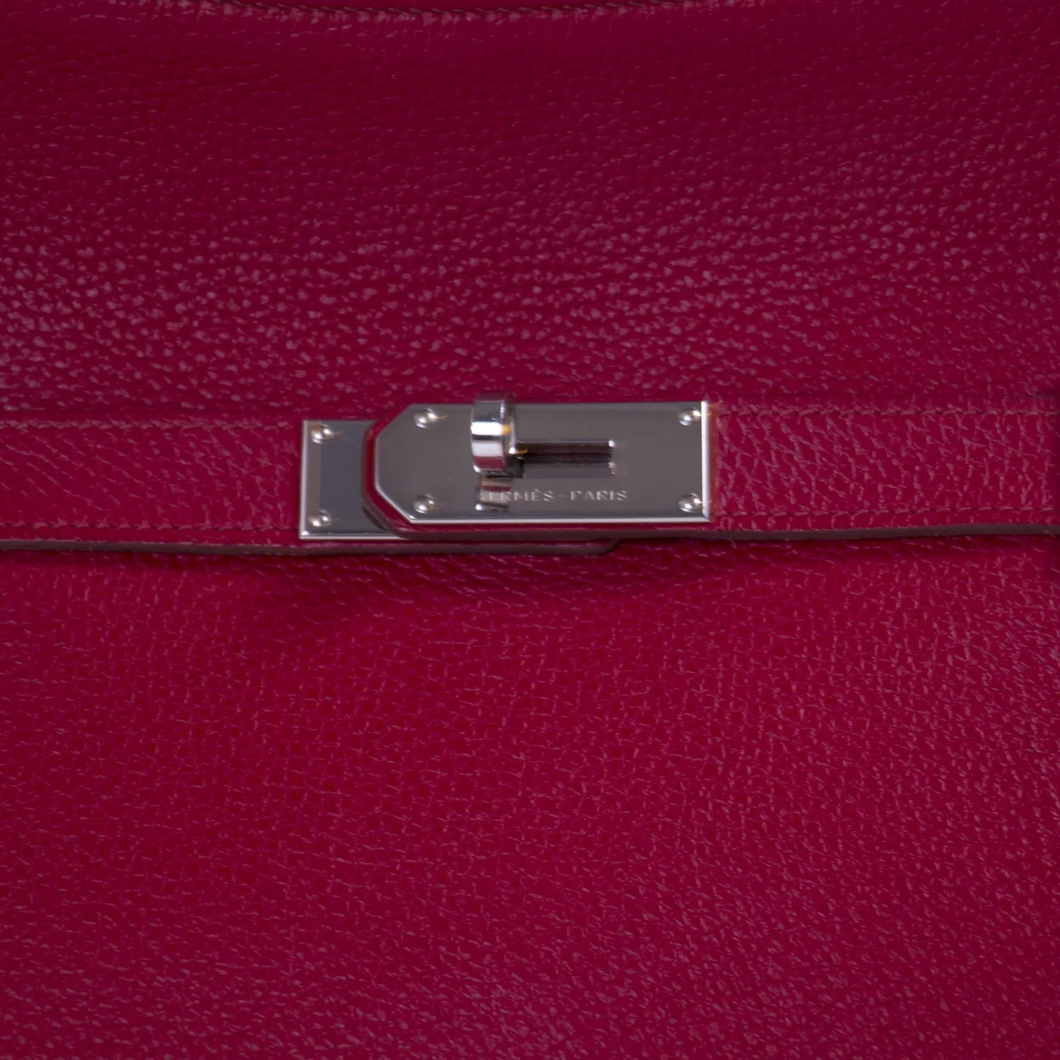 Hermès Jypsière 34 Ruby Red Clemence
