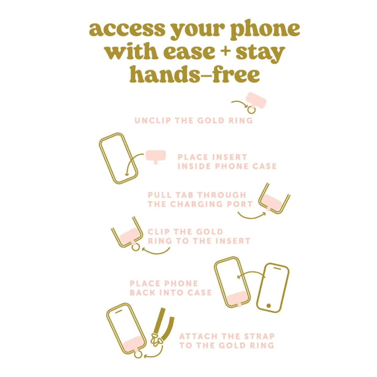 hold the phone crossbody strap