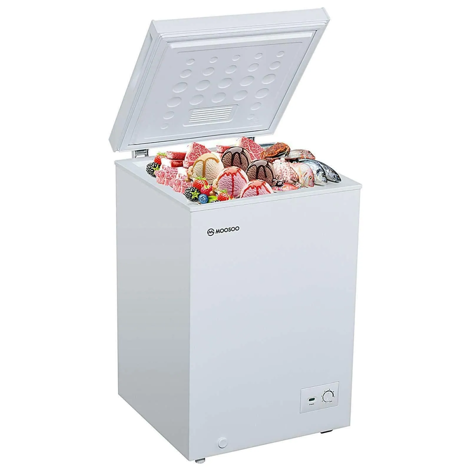 Large Capacity Small Upright Deep Chest Freezer 3.5 cu ft.