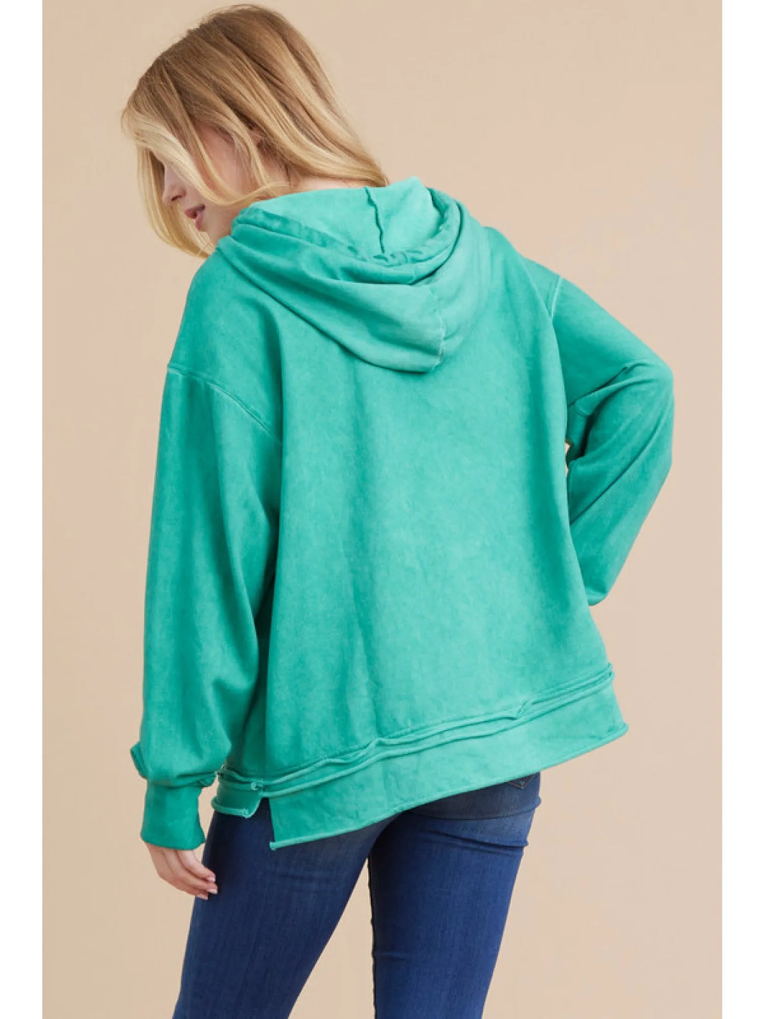 Seafoam Drawstring Hoodie