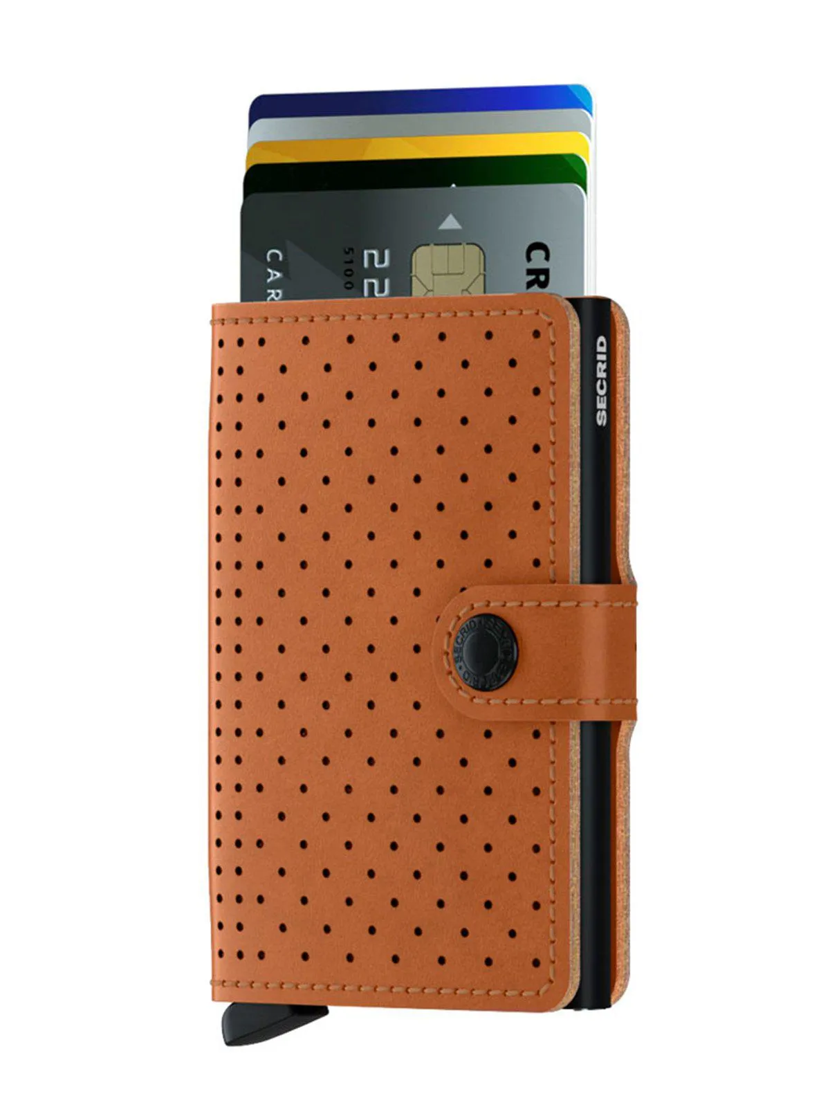 Secrid Miniwallet Perforated Cognac