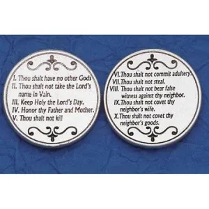 The Ten Commandments Italian Pocket Token Coin